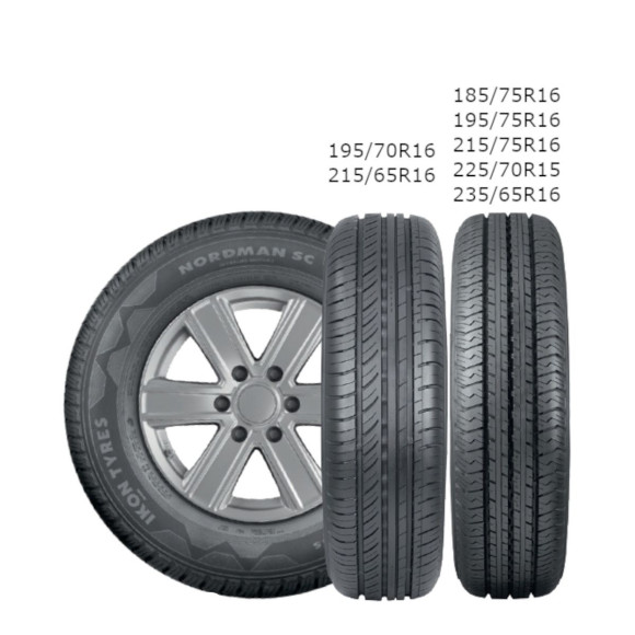 Шины Ikon 215/65 r16c NORDMAN SC 109/107T