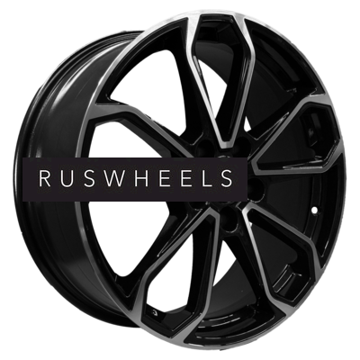 Диски Khomen Wheels 7x18/5x114,3 ET53 D54,1 KHW1816 (Geely Coolray) Black-FP