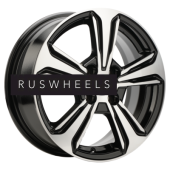 Диски Khomen Wheels 6x15/4x100 ET45 D56,6 KHW1502 (Nexia) Black-FP