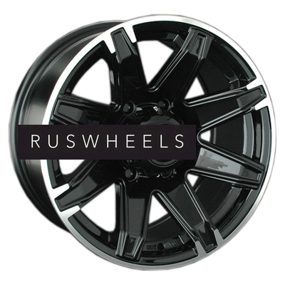 Диски LS 8x17/6x139,7 ET10 D107,1 763 BKL (конус, Колпак+лого)