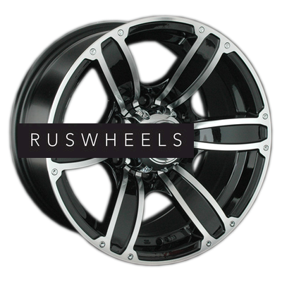 Диски LS 8x16/6x139,7 ET10 D107,1 766 BKF (конус, Колпак+лого)