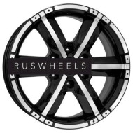 Диски КИК 8x18/6x139,7 ET42 D75,1 Окинава (КС469) Алмаз черный