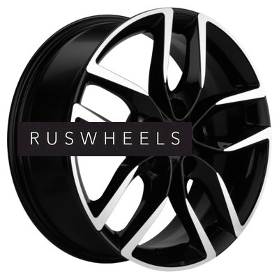 Диски Khomen Wheels 6,5x17/5x114,3 ET45 D60,1 KHW1708 (Toyota C-HR) Black-FP