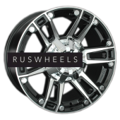 Диски LS 8x17/6x139,7 ET30 D100,1 558 BKF (конус, Колпак+лого)