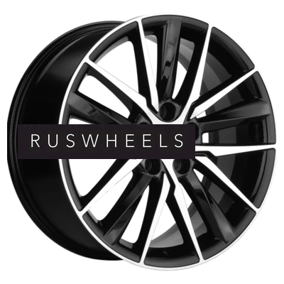Диски Khomen Wheels 8x18/5x108 ET46 D63,4 KHW1807 (Tugella/Jaguar XF/F-Pace) Black-FP