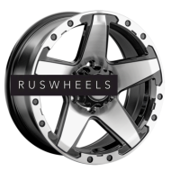 Диски LS 8x17/6x139,7 ET25 D106,1 1284 BKF (конус, Колпак+лого)