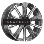 Диски Premium Series 7x19/5x114,3 ET40 D64,1 КР013 (Haval F7/F7x) Diamond Gloss Graphite