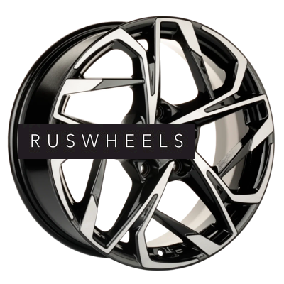 Диски Khomen Wheels 7x17/5x114,3 ET45 D67,1 KHW1716 (CX-5/i40/X-Trail) Black-FP
