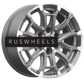 Диски СКАД 8x18/6x139,7 ET33 D106,1 Авилис (КЛ374) Алмаз графит