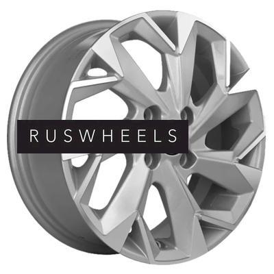 Диски Khomen Wheels 5,5x14/4x100 ET43 D67,1 KHW1402 (Solaris/Logan/Rio) F-Silver-FP