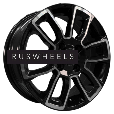 Диски Khomen Wheels 5,5x14/4x100 ET45 D56,1 KHW1406 (Honda Civic) Black-FP