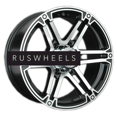 Диски LS 8x17/6x139,7 ET25 D106,1 473 BKF (конус, Колпак+лого)